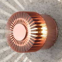 Konstsmide Monza LED outdoor wall lamp round copper 9 cm
