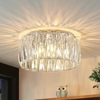Lindby ceiling light Sofia, transparent, acrylic, Ø 46cm