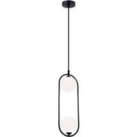 Viokef Fancy pendant light, 2-bulb, black