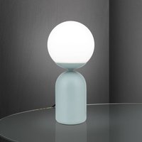 ORION Stanley table lamp, light green, height 32 cm, ceramic/glass