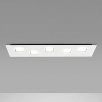 Fabbian Quarter – vit LED-taklampa 5 lampor