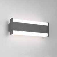 Trio Lighting LED-utomhusvägglampa DAWSON, 30 cm, antracit IP54 CCT upp/ner
