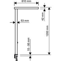 LED-bordslampa MAULjuvis, svart 120 cm dimbar klämfot