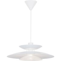 Viokef Nino pendant light, white, Ø 45 cm, metal