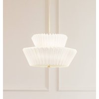 Lindby taklampa Magali, vit, papper, Ø 45 cm, E27