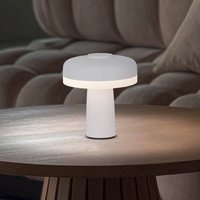 Näve LED table lamp Pilu, white, height 16.5 cm metal Touchdim