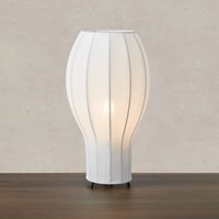 Markslöjd Lampe de table Hikari, Ø 22 cm, blanc/noir, tissu/métal