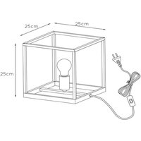 Lucide Arthur bordslampa med metallram, svart