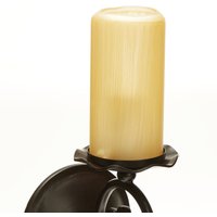ORION Bente wall light, lampshade with a candle look