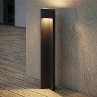 Lucande LED-väglampa Kaholo, matt svart, 90 cm, IP44