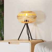 EGLO Amsfield 1 lampe à poser en bois, trépied