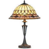 Artistar Bordslampa Kassandra i Tiffany-stil, höjd 59 cm