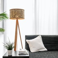 Almut von Wildheim ALMUT 2610 floor lamp, hay with red rose blossoms