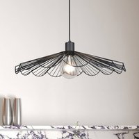 Reality Leuchten Pendellampa Margarita, Ø 50 cm, svart, E27, metall