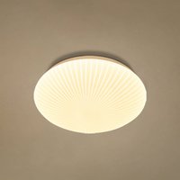 Searchlight LED-taklampa Malta, Ø 29 cm, vit, akryl, CCT