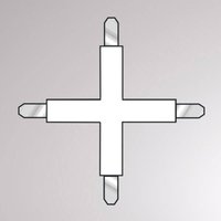 Molto Luce Connecteur en croix pour rail biphasé Volare, blanc