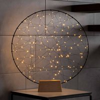 Konstsmide Christmas LED decorative light metal silhouette ring indoors