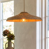 GOOD & MOJO Santorini hanging light, Ø60cm, natural, seagrass, E27