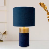 Näve Bordslampa 3189512, textilskärm, blå