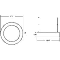BRUMBERG Biro Circle Ring10 direct Ø60cm Casambi noir 830