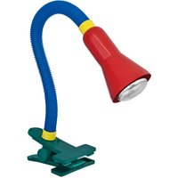 Trio Lighting Färgad bordslampa Couleur med klämfot