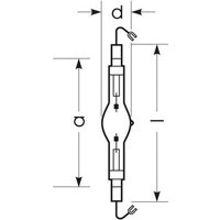 RADIUM Ampoule aux halogénures métalliques K12s 1000W HRI-TS NDL/S