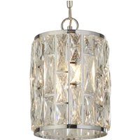 Searchlight Hänglampa Bijou, skärm med kristaller, Ø 22 cm