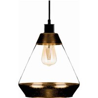 Euluna Lonceng pendant light in glass, gold finish