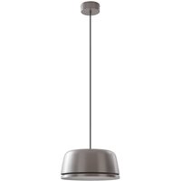 Lucande LED-Hängeleuchte Faelinor, grau, Aluminium, Ø 35 cm