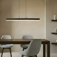 Lucande Torven LED pendant light, black, CCT, extendable