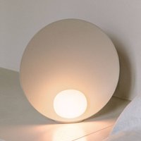 Vibia Musa 7400 LED table lamp, beige, Ø 26 cm, standing