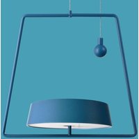 Deko-Light Miram LED hanging light, battery, dimmable, blue