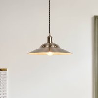 COREP Louise pendant light, aluminium finish, Ø 38 cm, metal