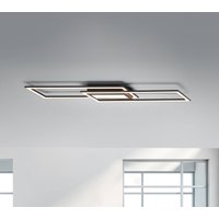 JUST LIGHT. GmbH LED-taklampa Asmin, CCT, svart, 100x17,9cm