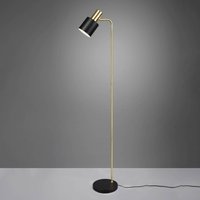 Reality Leuchten Adam floor lamp, one-bulb, black and gold