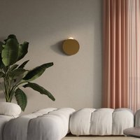 Fabbian LED-vägglampa Akoya, brons, 3000K, dimbar