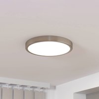 EGLO LED-panel för utanpåliggande montering Fueva 5 IP20 830 nickel Ø28,5cm