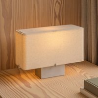 Audo Copenhagen Audo table lamp Nonna aluminium/sand colour Height 24 cm Metal/fabric