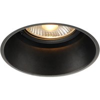 SLV Horn-T recessed light, black, glare-reduced