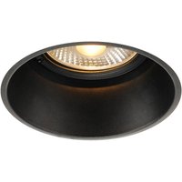 SLV Horn-T infälld takarmatur, svart, avbländad