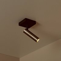 Lucide Spot pour plafond Grado, longueur 10 cm, gris, métal