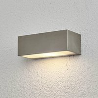 Lindby utomhusvägglampa Leonora, 20 cm, kantig, stål
