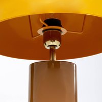 KARE Josy table lamp, yellow, steel, height 51 cm