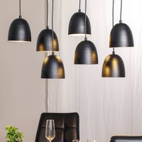 Opviq Suspension Tattoo 6181, noir, métal, à 7 lampes