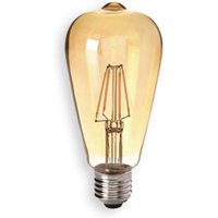 Sylvania E27 4.5 W 825 rustic LED bulb gold, clear