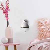 Brilliant Telio wall light, grey/taupe, width 12.5 cm, metal