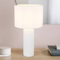 Reality Leuchten Blair table lamp, height 51 cm, white, E27, ceramic
