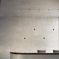 kdln LED designer hanging light Sling, 2,700 K, 1-bulb, black