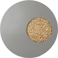 Holländer LED-vägglampa Luna, grå/guldfärgad, Ø 80 cm, järn