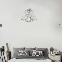 Searchlight Hänglampa Geometric Cage krom